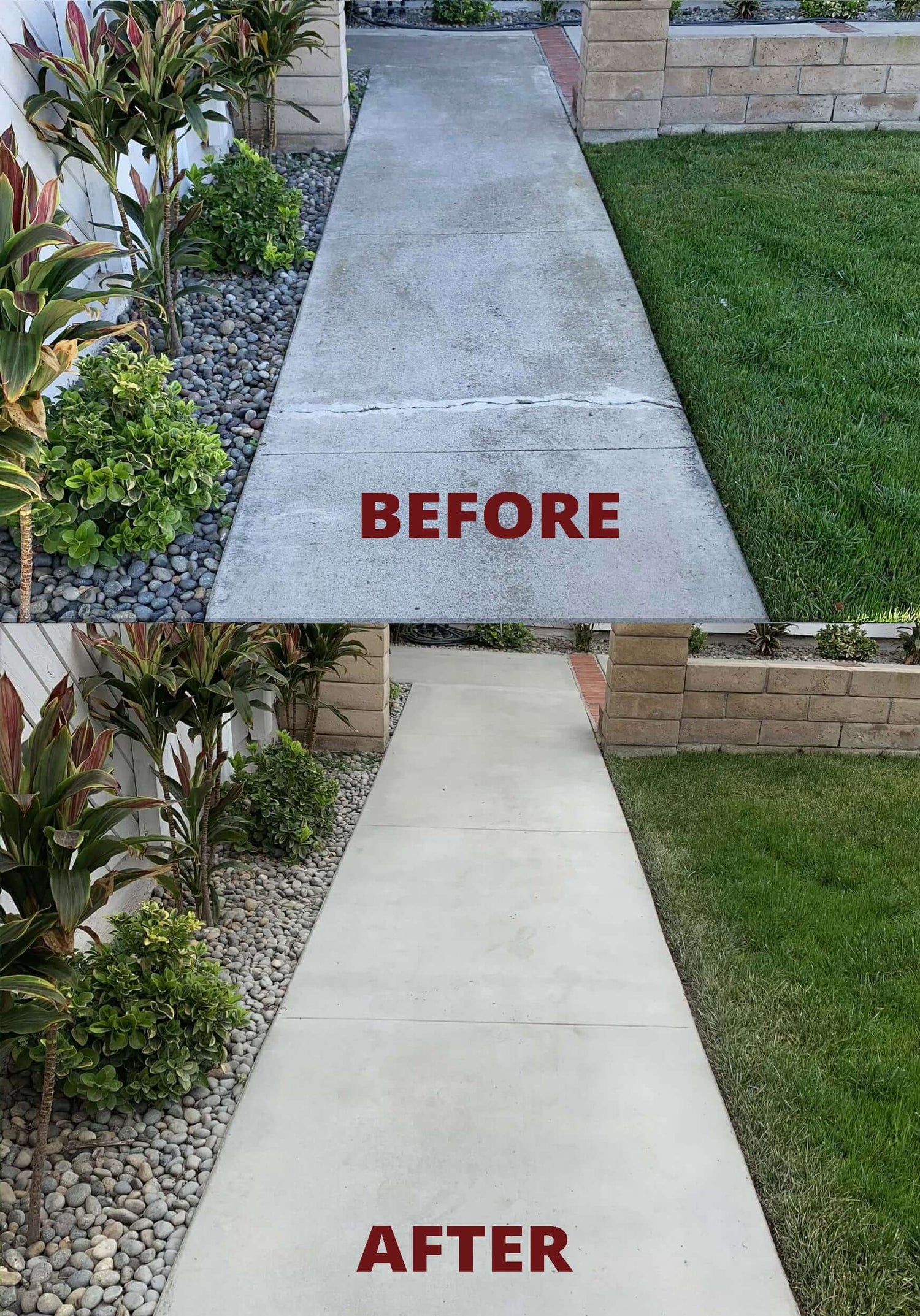 Like-Nu Concrete resurfacing before and after